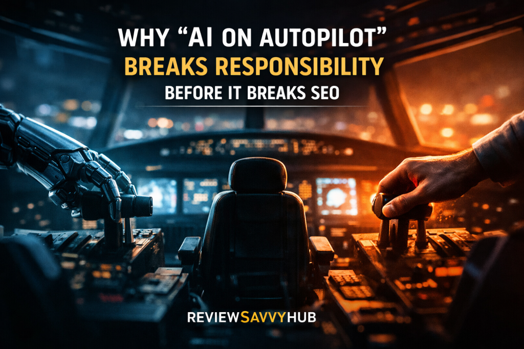 AI on autopilot breaking human responsibility before SEO rankings decline