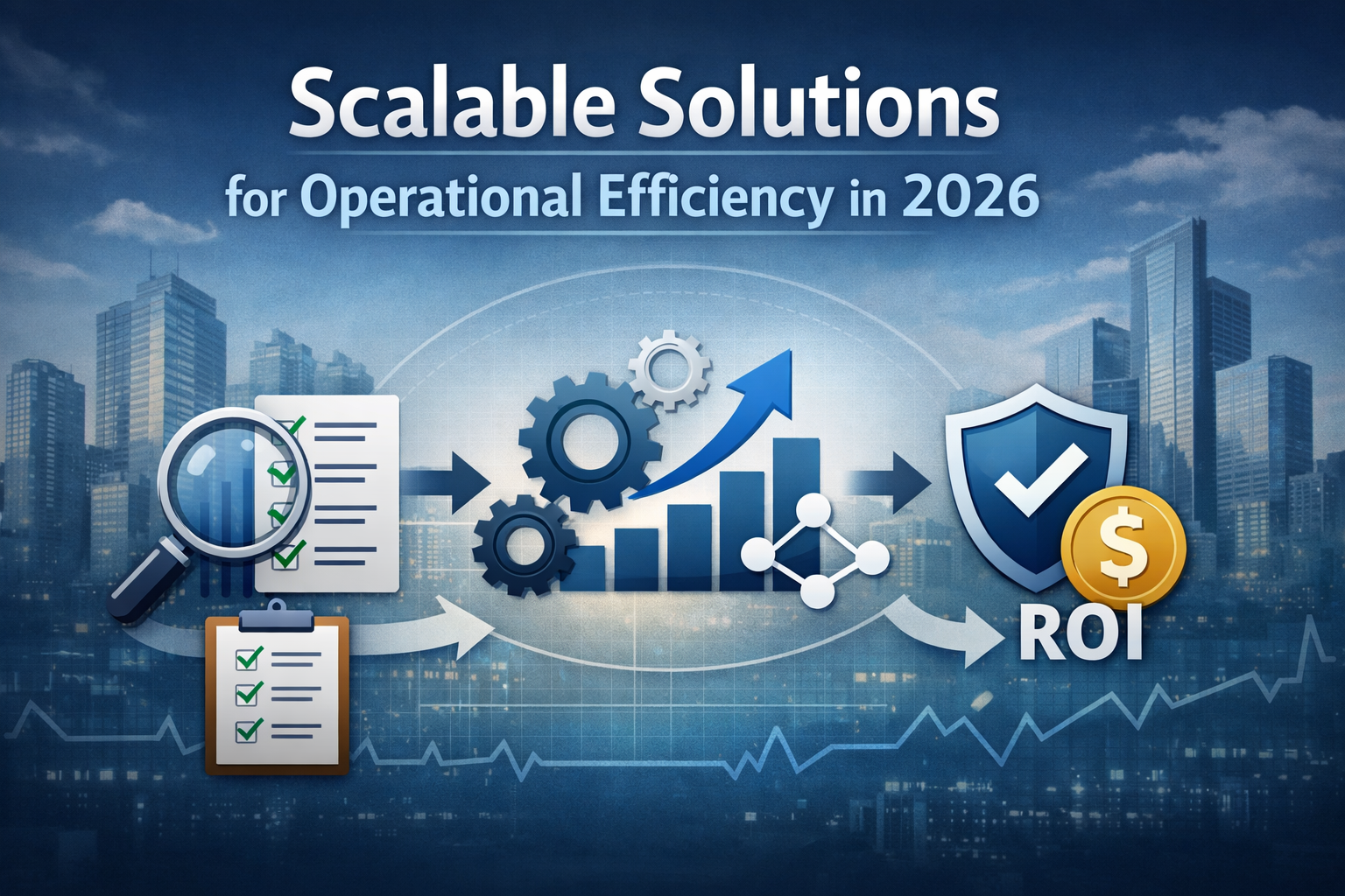 Scalable business solutions improving operational efficiency with workflow optimization, growth metrics and ROI analysis in 2026